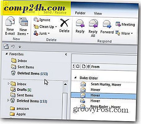 Töm automatiskt bort borttagna objekt i Outlook 2010 vid avsluta