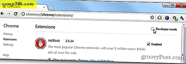 Uppdatera Google Chrome Extensions manuellt