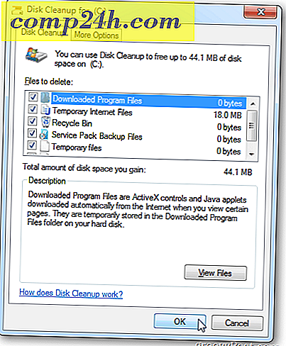 Windows: Clean Out Temp Files som Diskopprydding ikke
