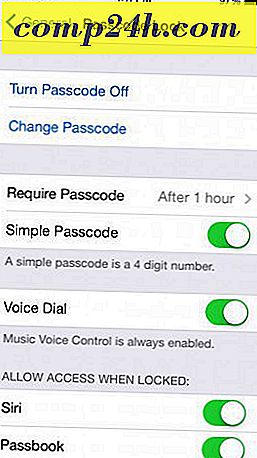 Sådan konfigureres eller deaktiveres adgangskode lås i iOS 7