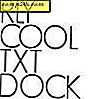 Hoe krijg ik een cool bureaublad Tekstpictogrammen Dock