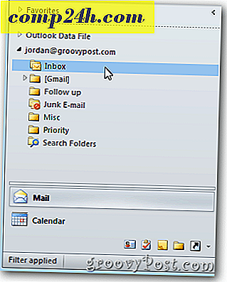 आउटलुक 2010: आईएमएपी फ़ोल्डरों में आइटम गणना कैसे प्रदर्शित करें