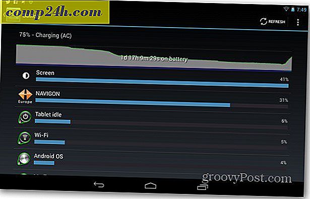 Hvordan forbedre Google Nexus 7 batterilevetid