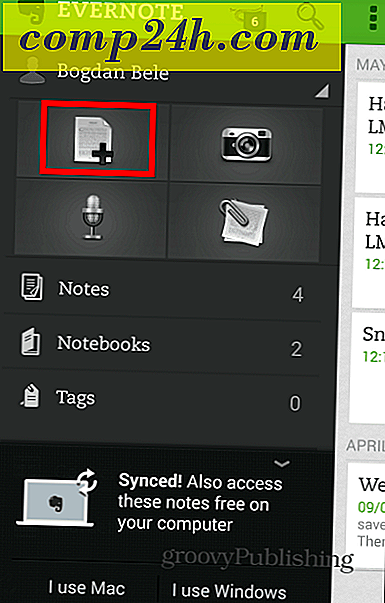 Så här använder du Handskriven Notes-funktion i Evernote för Android