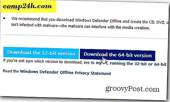 Ta bort envisa virus med Windows Defender Offline Tool