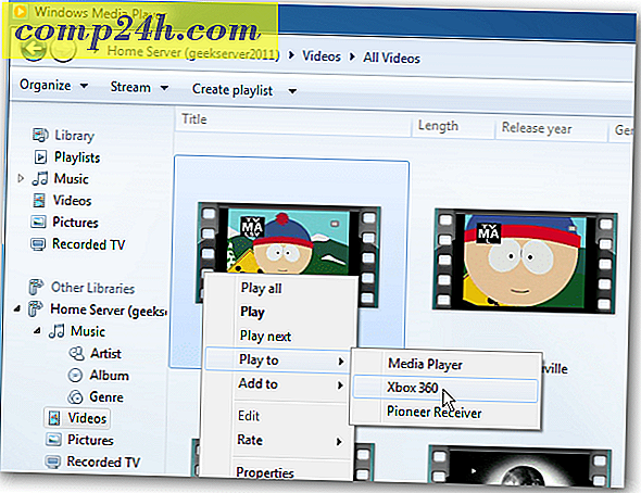 Gebruik de 'Play-to'-functie in Windows 7 om digitale media te streamen