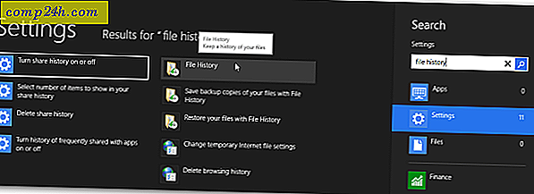विंडोज 8 फ़ाइल इतिहास कैसे सक्षम करें