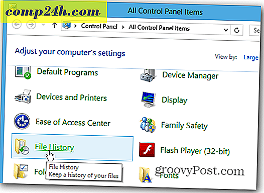 Legen Sie einen Netzwerkspeicherort für Windows 8 File History fest