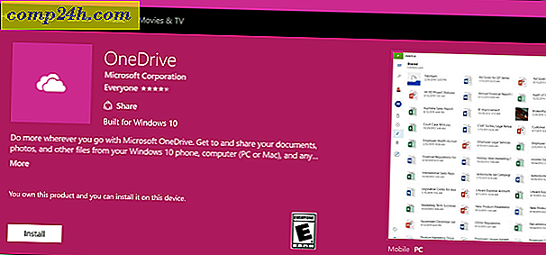 Ny OneDrive Universal App ankommer til Windows 10