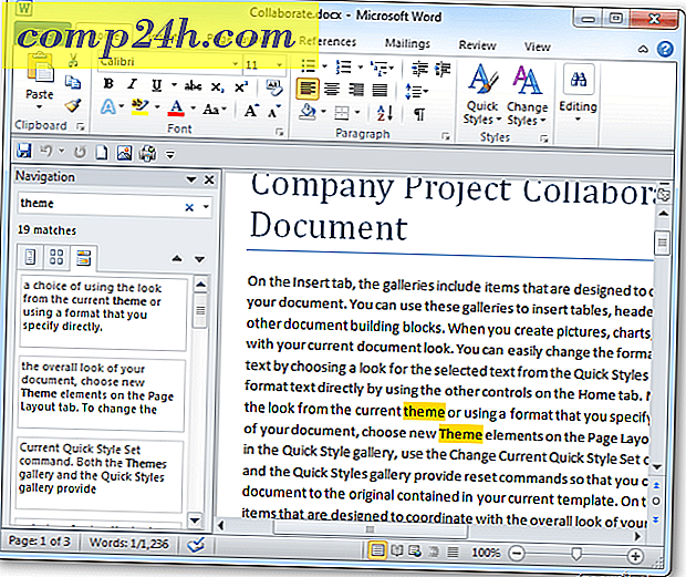 Microsoft Word: Använd tangentbordsgenvägar för att hitta och ersätta text