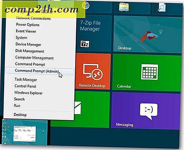 Tilføj Administrationsværktøjer til Windows 8 Startskærm