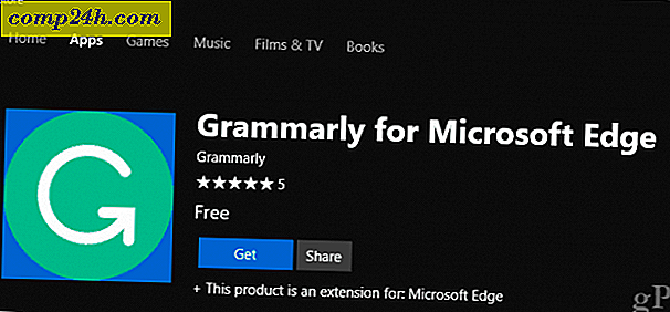 Grammatisk forlængelse nu tilgængelig til Microsoft Edge - Sådan sættes det op