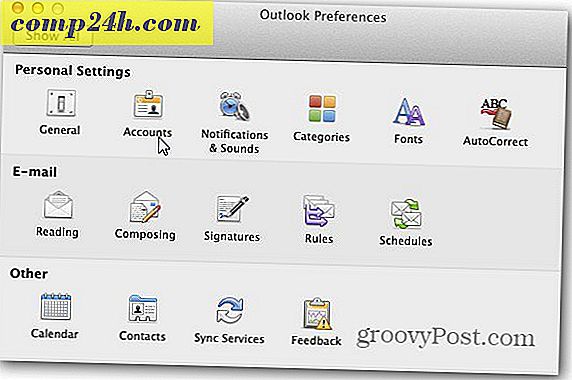 Outlook Mac 2011: Slik sletter du en e-postkonto