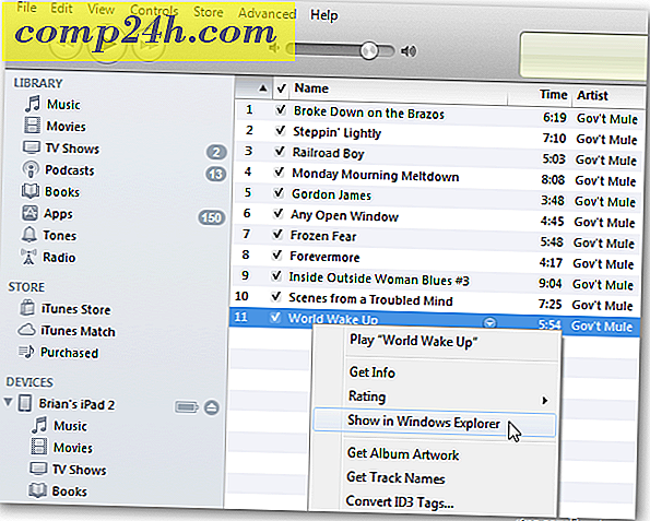 Ström iTunes Music Library till Windows Media Center