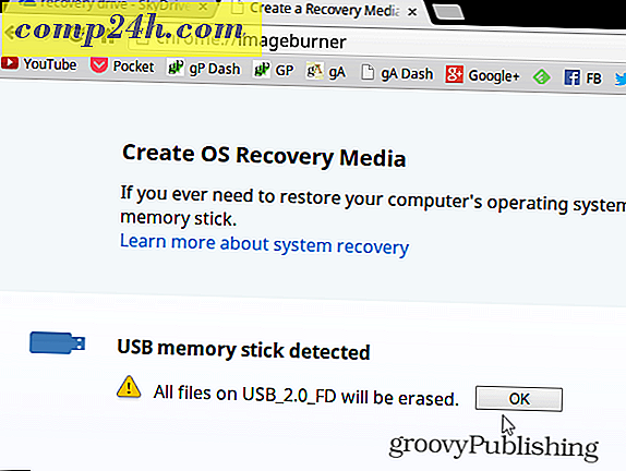 Sådan oprettes og bruges en Chromebook USB eller SD Recovery Drive