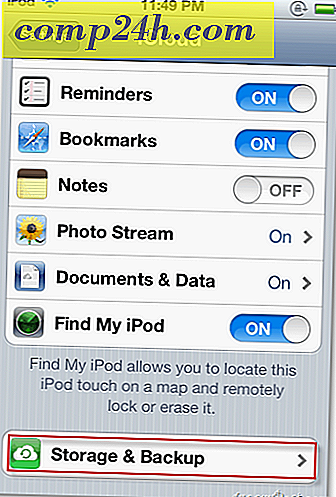 Apple iCloud: Administrer App Data Backup og Storage