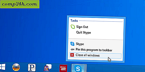 Sådan laver du Skype tæt på systembakken