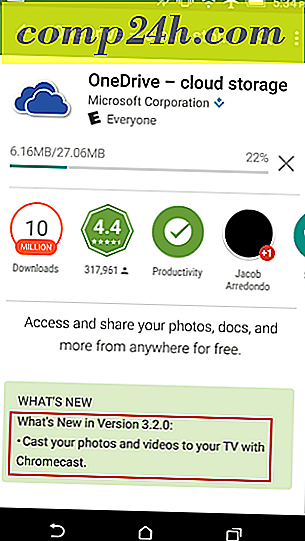 Microsoft OneDrive App til Android tilføjer Chromecast Support