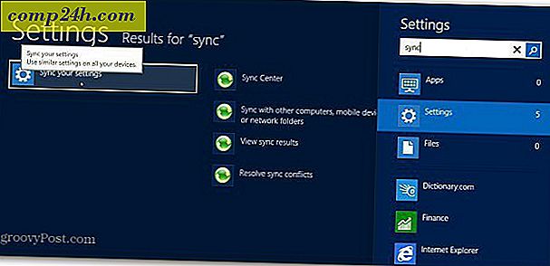 Så här hanterar du synkroniseringsfunktionen för Windows 8