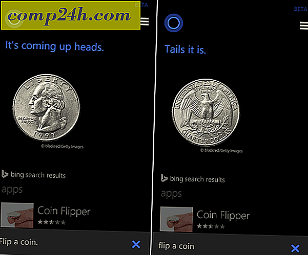 Flip a Coin eller rul terningerne med Cortana på Windows Phone 8.1
