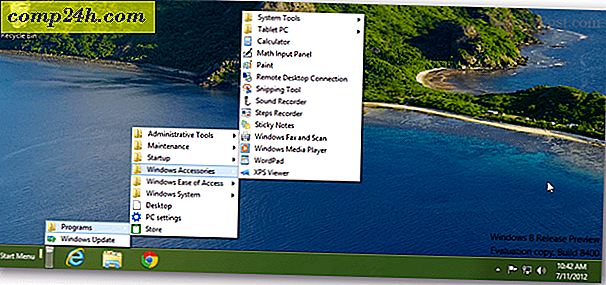 Maak een geïmproviseerd startmenu in Windows 8 met een werkbalk