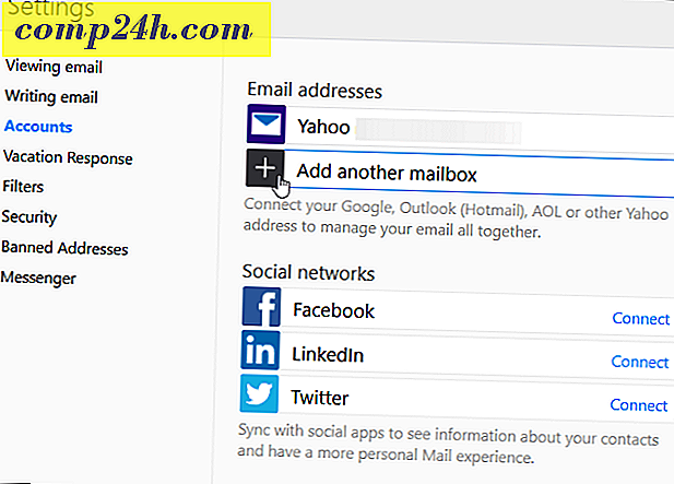 Sådan tilføjes din Gmail-konto til Yahoo Mail