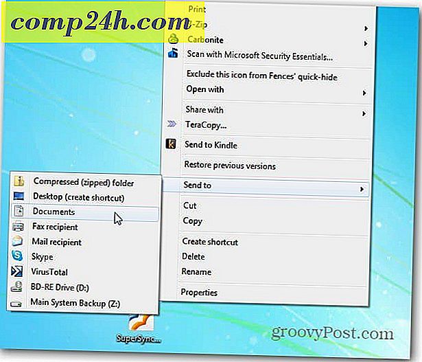 Windows 7 Right Click Menu: Lisää kopiointi ja siirrä kansioon komentoja