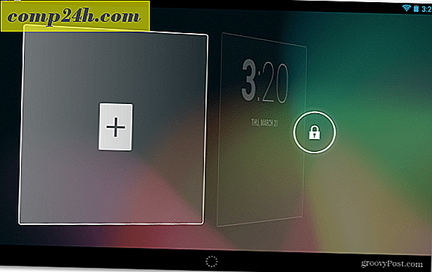 Sådan tilpasses Nexus 7 Lock Screen med widgets