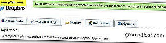 Så här aktiverar du Dropbox två stegs verifiering