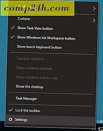 Tilpas taskbarindstillinger i Windows 10 årsdagen opdatering
