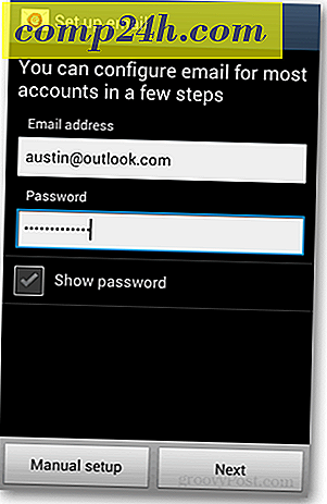 Så här lägger du till Outlook.com-e-post till din Android-telefon med POP3