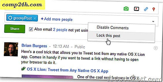 Google+: Lås eller blockera kommentarer på dina inlägg