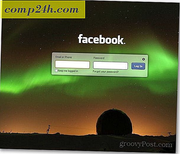 Anpassa inloggningssidan för Facebook i Google Chrome