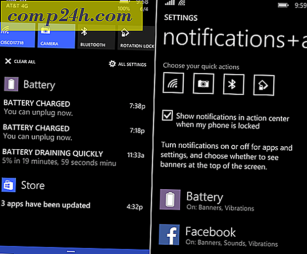 विंडोज फोन 8.1: लॉक स्क्रीन पर नोटिफिकेशन देखने से लोगों को रोकें