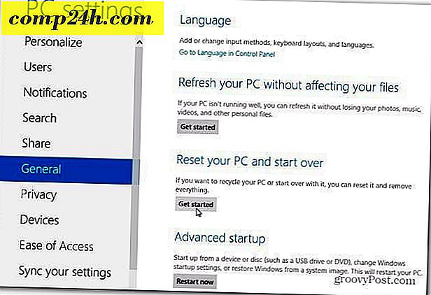 Hoe u uw Windows 8-computer kunt resetten