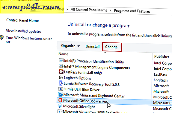 Slik reparerer du Microsoft Office 365-installasjonen