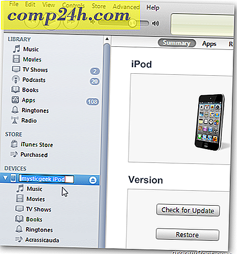 Kuinka nimetä iPhone, iPad tai iPod Touch uudelleen