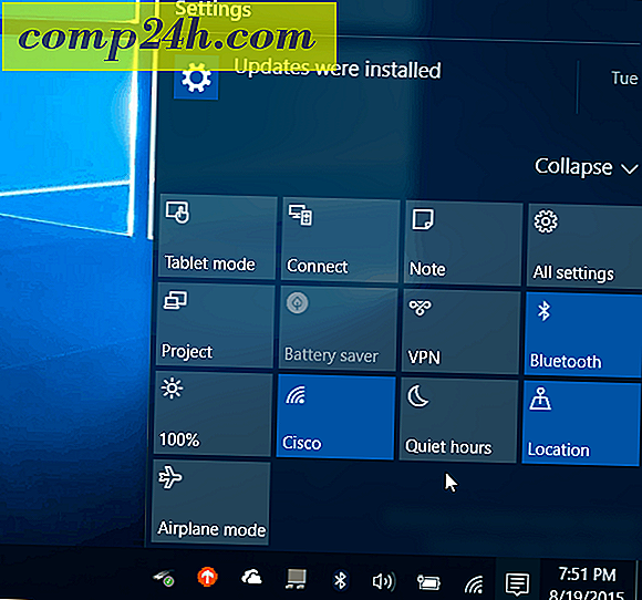 Så här konfigurerar och använder du Windows 10 Action Center