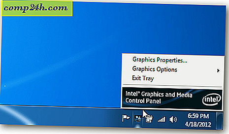 Så här inaktiverar du Intel Graphics Icon från Windows Aktivitetsfält