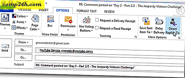 Outlook 2007 - 2013 में एक अलग प्राप्तकर्ता को प्रत्यक्ष ईमेल जवाब