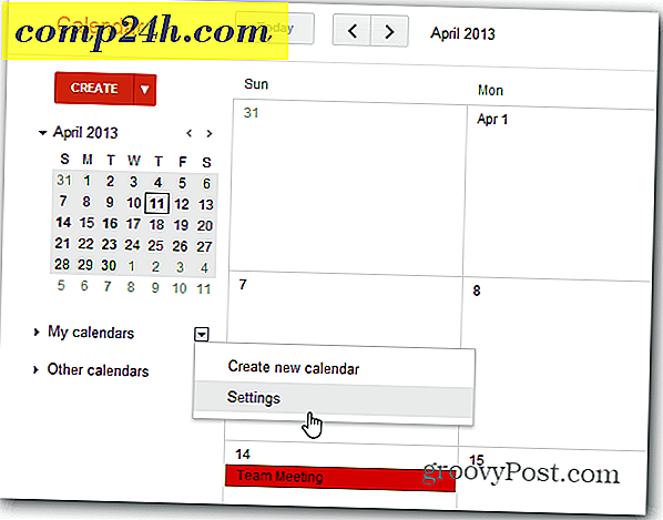 Sådan tilføjes Google Kalender-begivenheder i Windows 8 Kalender App