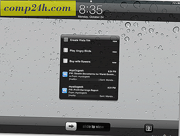 Apple iOS 5: Inaktivera meddelanden från visning på låsskärmen