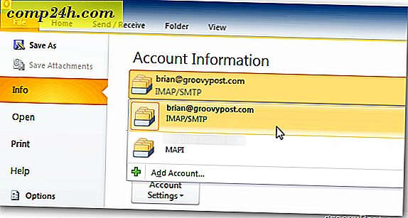 Outlook 2010: Find størrelsen på mapper i din indbakke