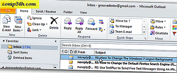 Slik ser du Outlook 2010-meldingshoder