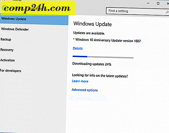 Tre måter å oppgradere til Windows 10 jubileumsoppdatering