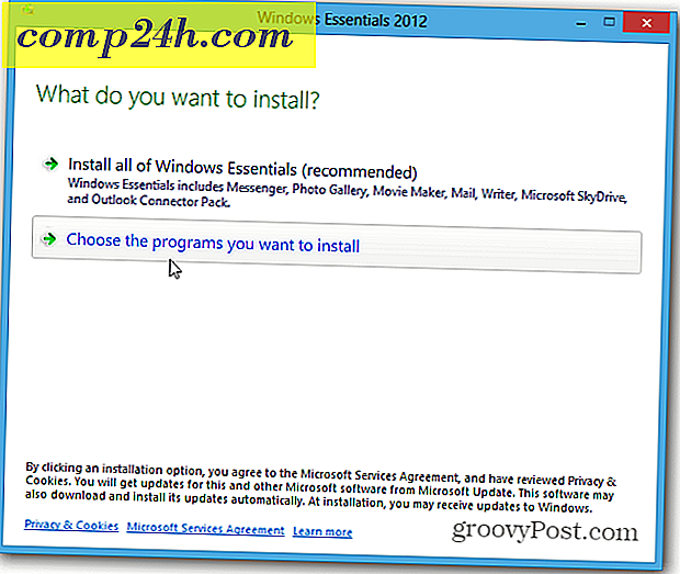 Installer Windows Essentials 2012 på Windows 10 eller 8.1