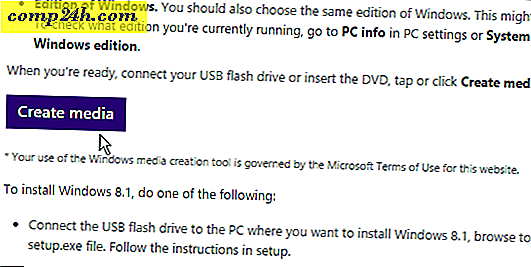 Kolay Kurulum için Windows 8.1 Medya Oluşturma Aracı
