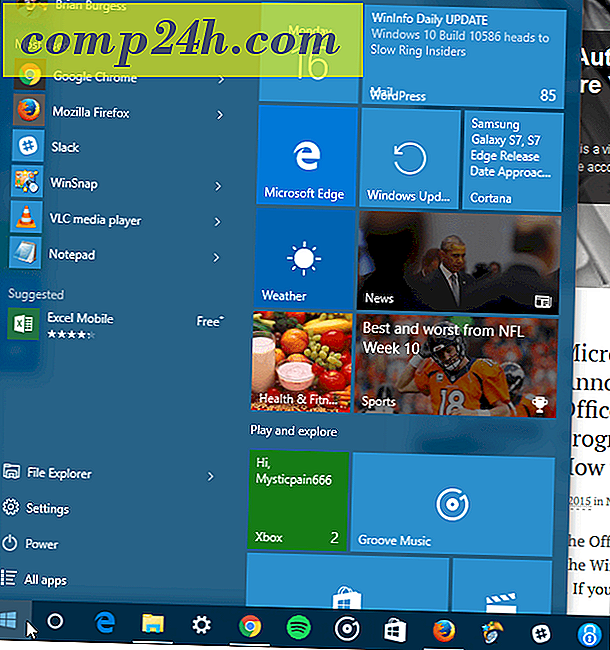 Windows 10 İpucu: Başlangıçta Döşemelerin Dördüncü Sütunu Gösterme