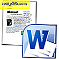Slik lagrer du Word 2010-dokumenter som skal vises med miniatyrbilde
