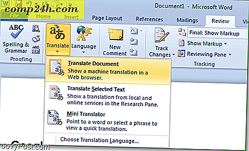 Sådan oversætter du tekst i Microsoft Office 2010-dokumenter